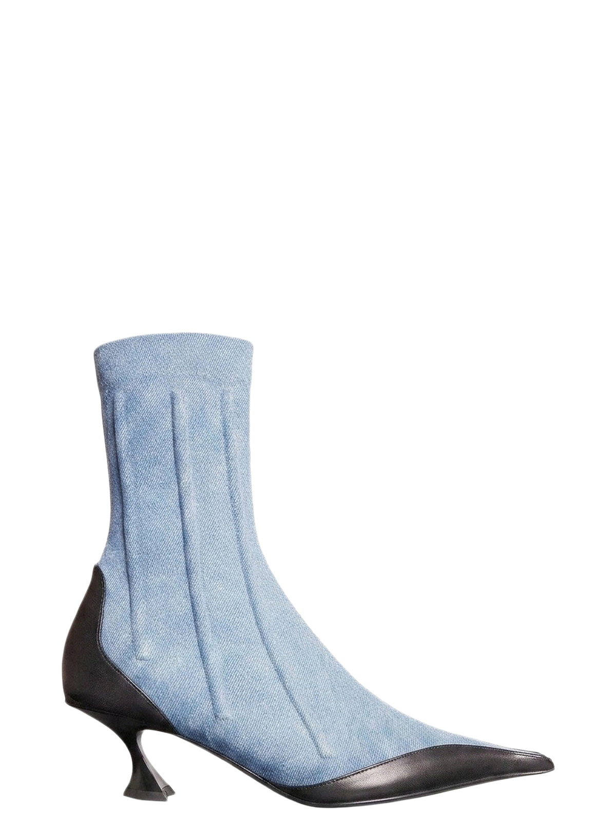 Bottines Fang 55 en denim - Blue Denim