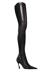 Cuissardes Fang 95 en cuir - Black