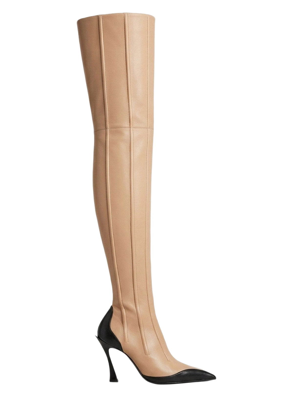 Cuissardes Fang 95 en cuir - Tan
