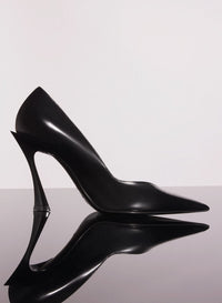 BLACK LEATHER CLASSIC FANG 95 PUMP