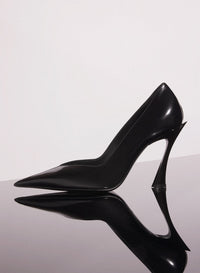 BLACK LEATHER CLASSIC FANG 95 PUMP