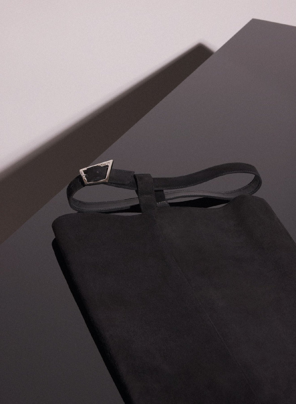 BLACK // black suede piercing fang 95 garter boots