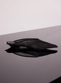 BLACK MESH FANG FANG MULES