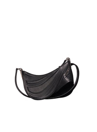 BLACK // black small embossed spiral curve 01