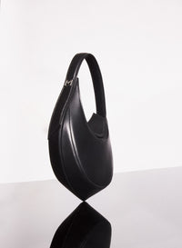 BLACK // black mini smooth spiral curve 02