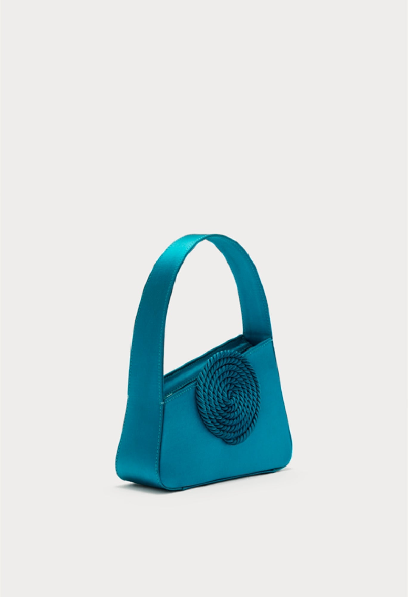 PETROLE ALBERT SMALL PASSEMENTERIE SATIN Sac passementerie asymétrique en satin