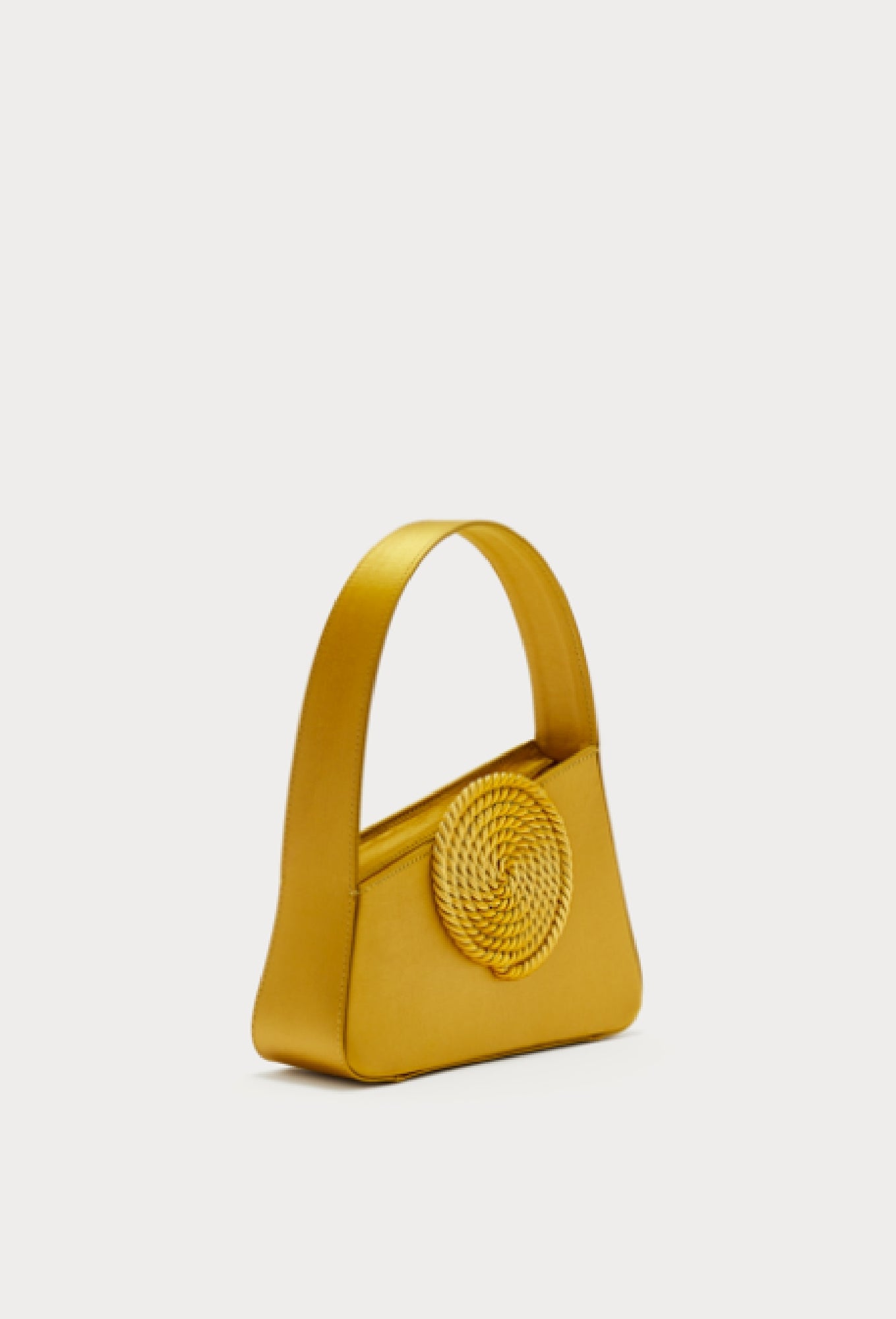 ANTIC GOLD ALBERT SMALL PASSEMENTERIE SATIN Sac passementerie asymétrique en satin