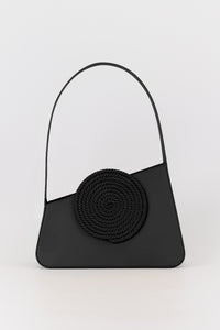 BLACK  ALBERT MEDIUM PASSEMENTERIE Sac passementerie asymétrique en cuir