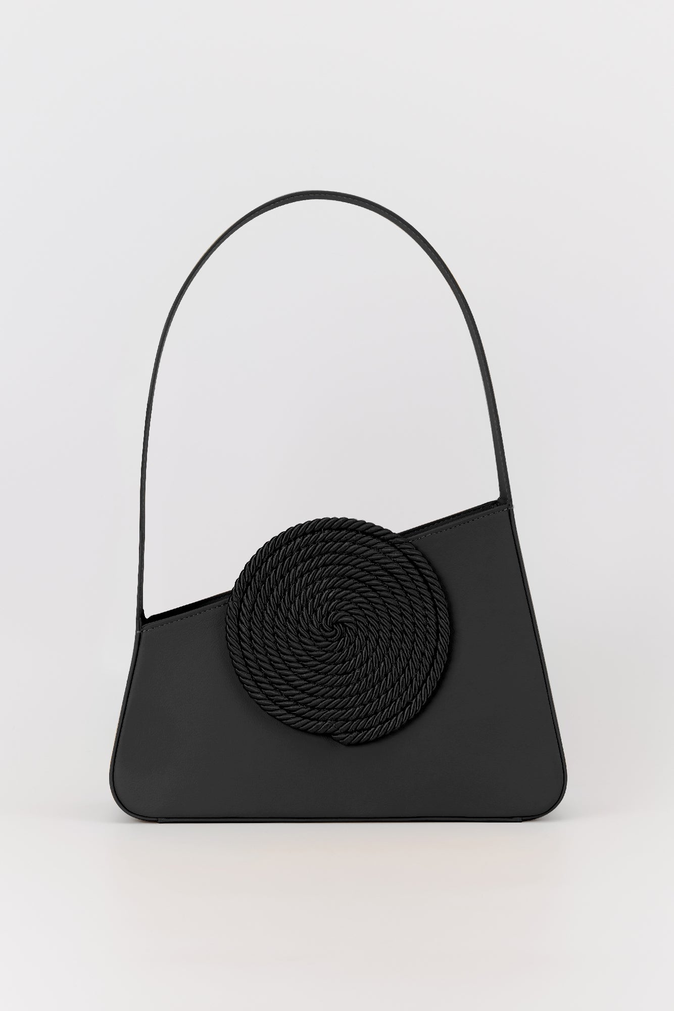 BLACK  ALBERT MEDIUM PASSEMENTERIE Sac passementerie asymétrique en cuir