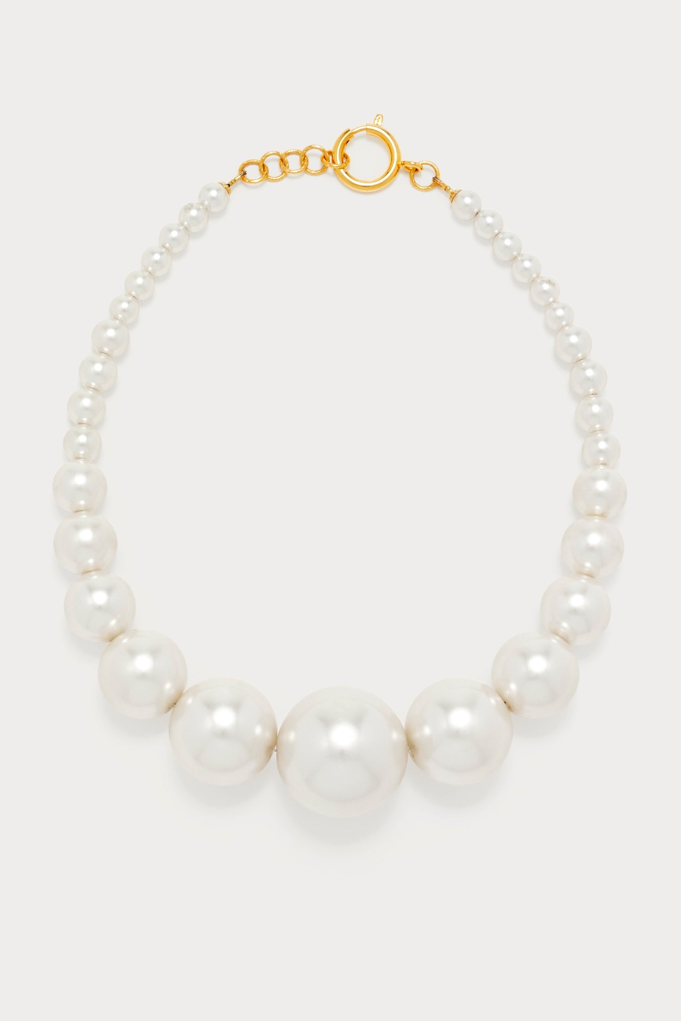 WHITE ELIZABETH PEARL collier de perles
