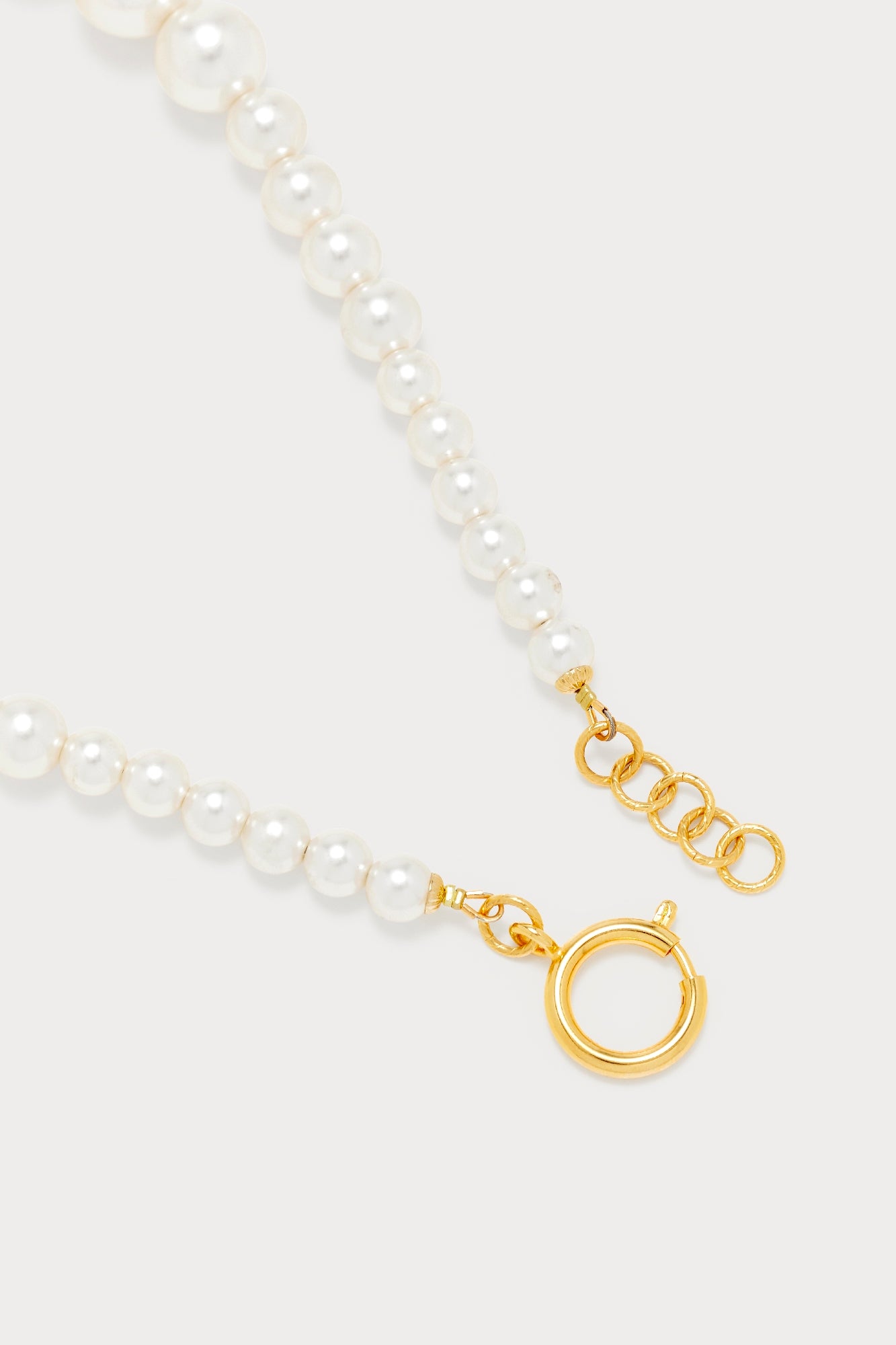 WHITE ELIZABETH PEARL collier de perles
