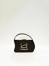 BLACK  FRANK S sac en cuir sculptural