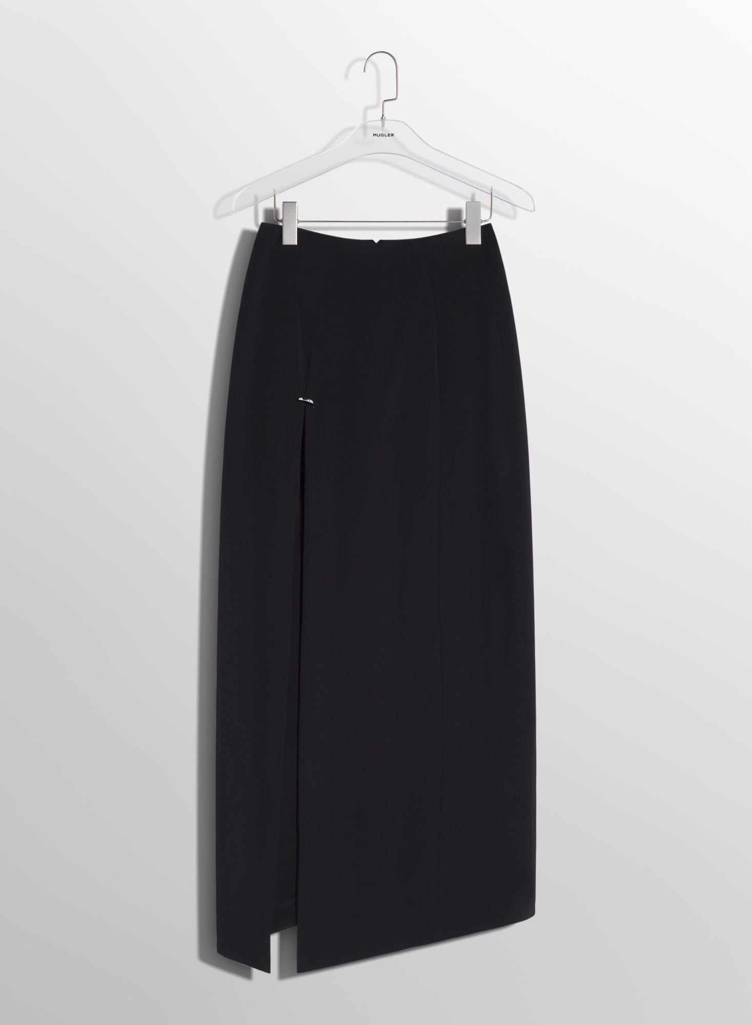 BLACK PIERCED PENCIL SKIRT