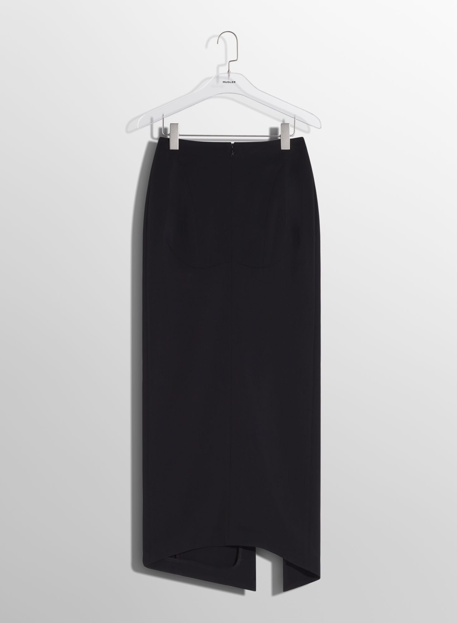 BLACK PIERCED PENCIL SKIRT