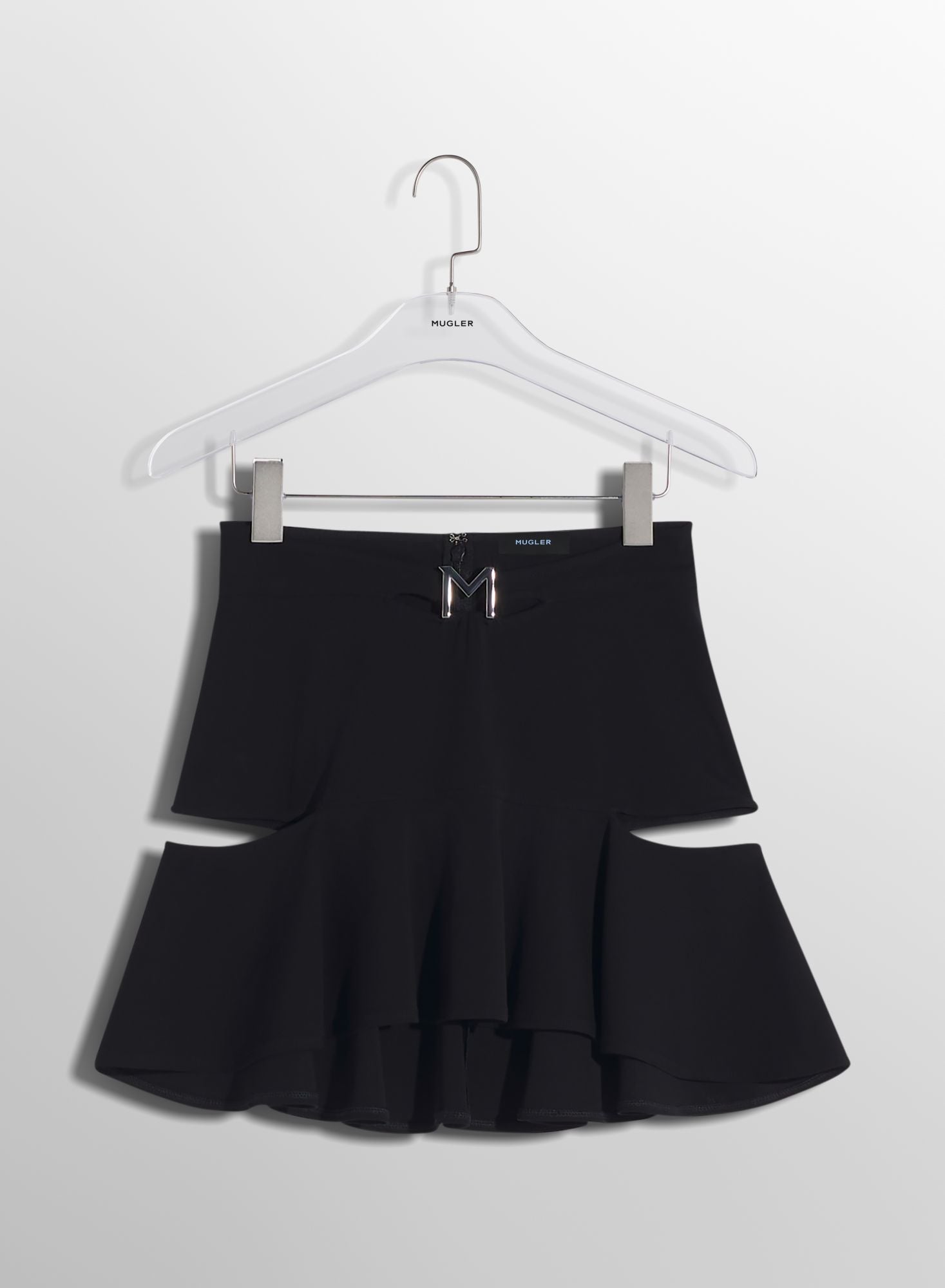 BLACK M CUT-OUT SKIRT