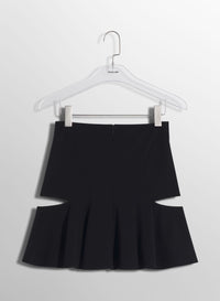BLACK M CUT-OUT SKIRT