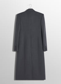Manteau en laine à simple boutonnage - Gris