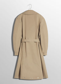 BEIGE BELTED TRENCHCOAT