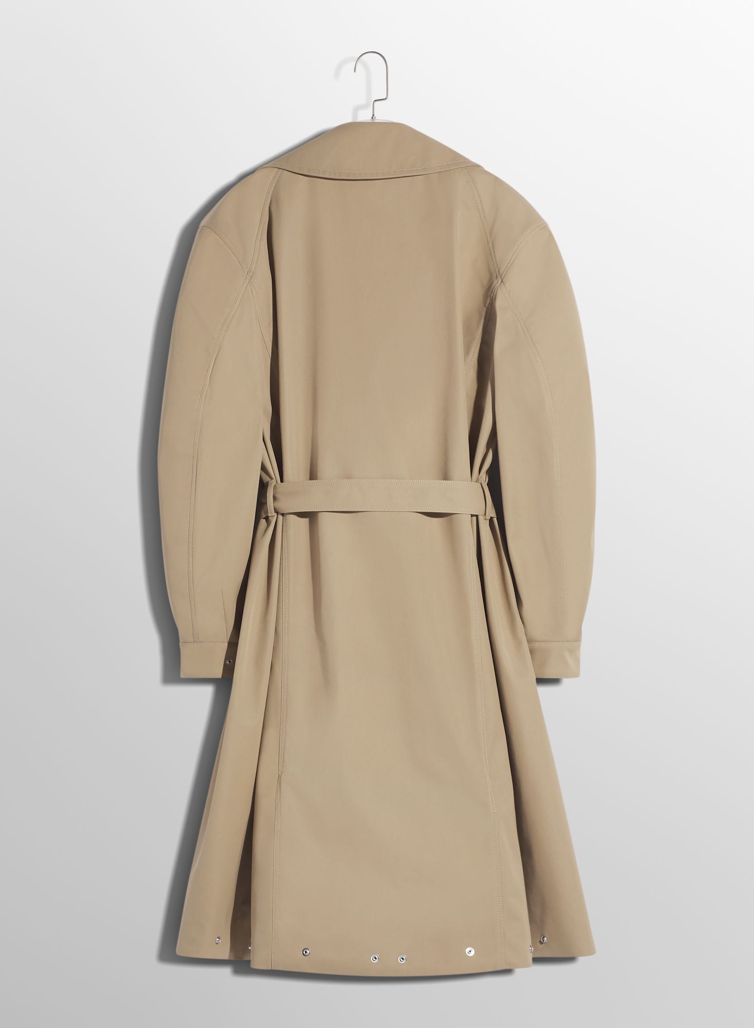 BEIGE BELTED TRENCHCOAT