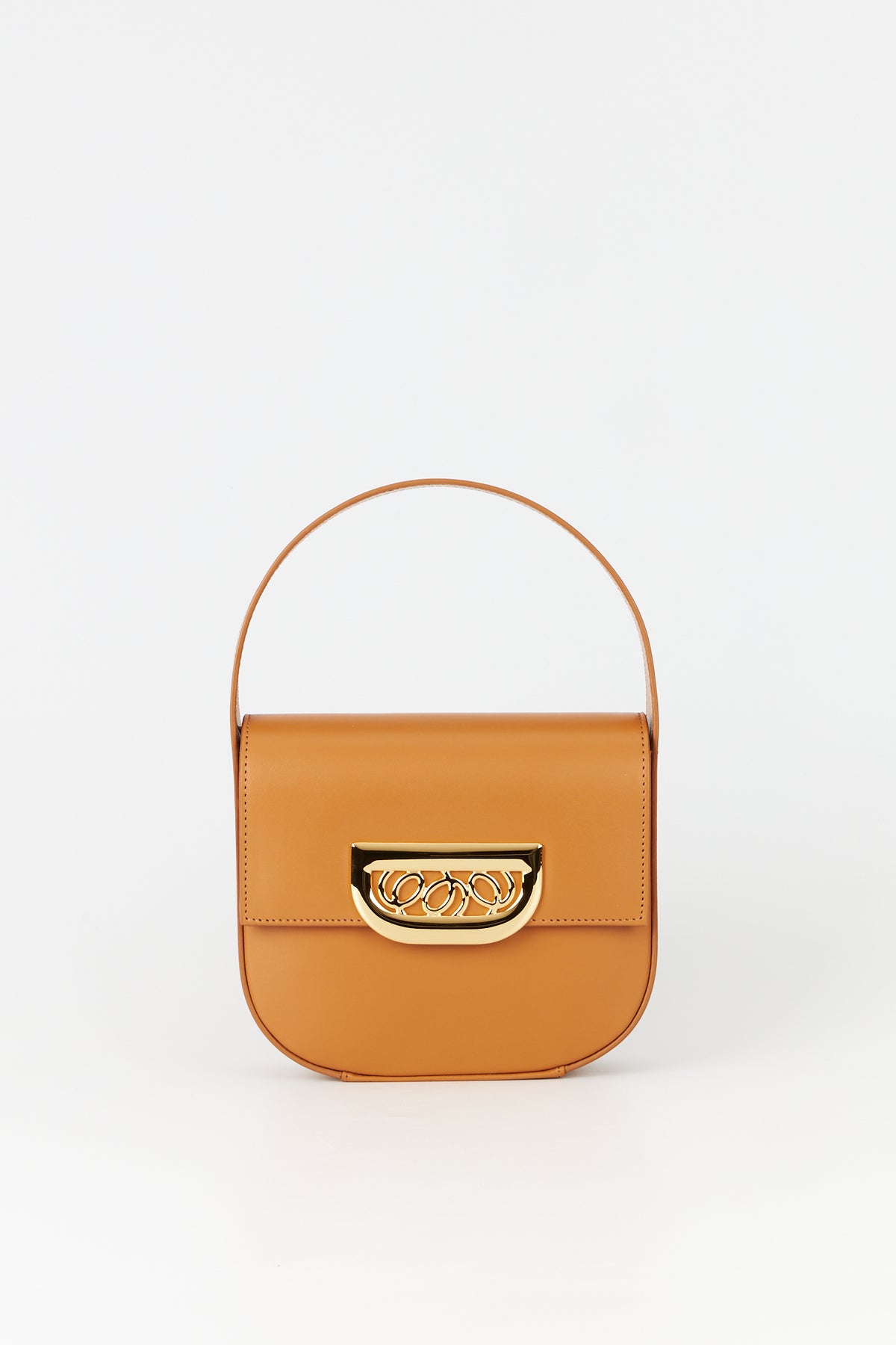 Sac Martin S pailleté avec une boucle en cuir - Tobacco