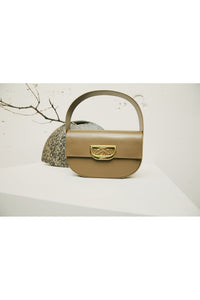 Sac Martin M avec une boucle en cuir - Kaki
