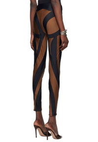 BLACK SPIRAL LEGGINGS