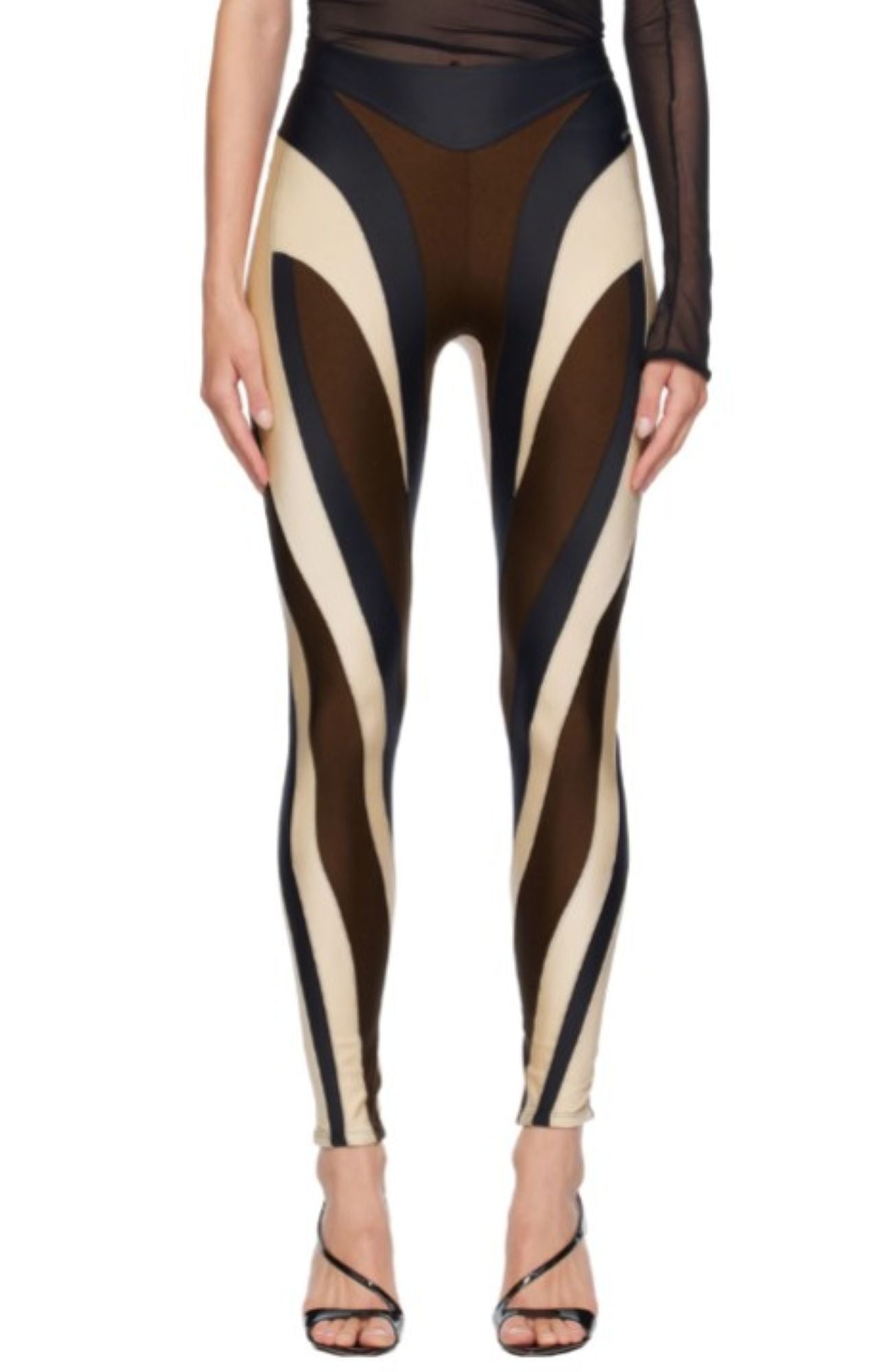 BLACK SPIRAL LEGGINGS