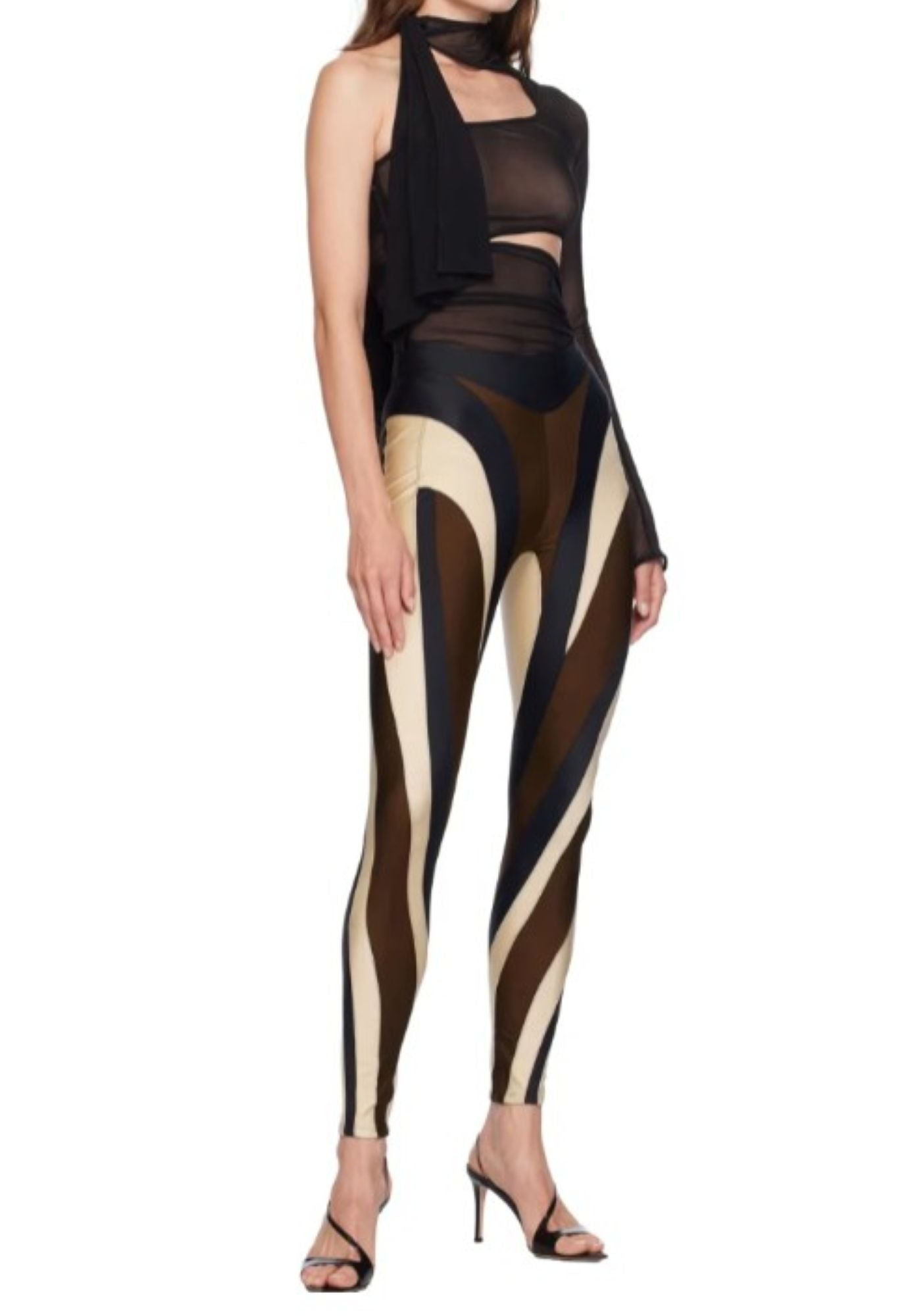 BLACK SPIRAL LEGGINGS