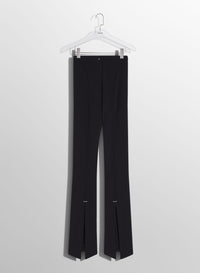 BLACK PIERCED PANTS