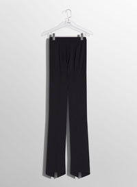 BLACK // black pierced pants