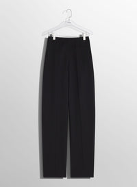 OFF-WHITE PIERCED LOOSE TAILORED TROUSERS