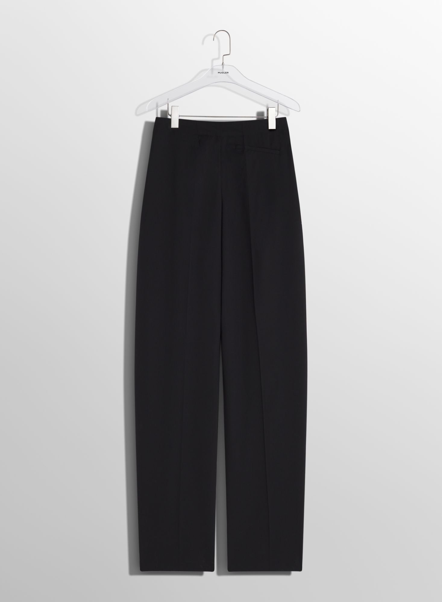 OFF-WHITE PIERCED LOOSE TAILORED TROUSERS