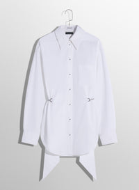 Robe chemise avec chaîne - Off White