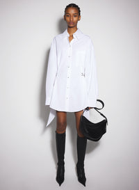 Robe chemise avec chaîne - Off White