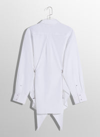 Robe chemise avec chaîne - Off White