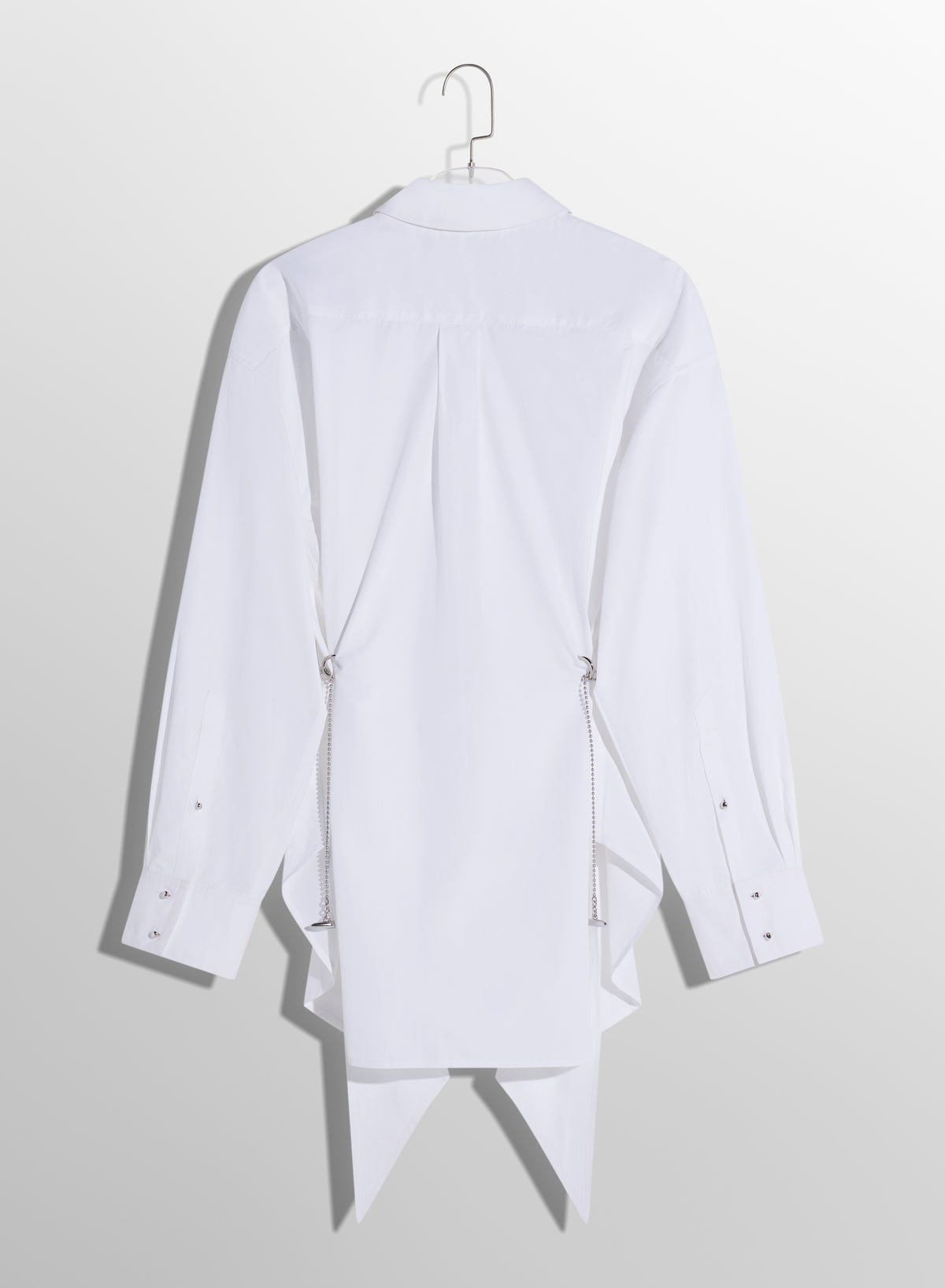 Robe chemise avec chaîne - Off White