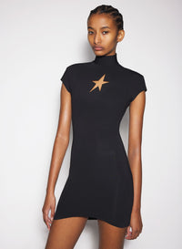 BLACK STAR MINI DRESS