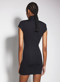 BLACK // black star mini dress
