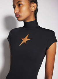 BLACK STAR MINI DRESS
