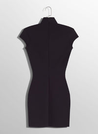 BLACK // black star mini dress