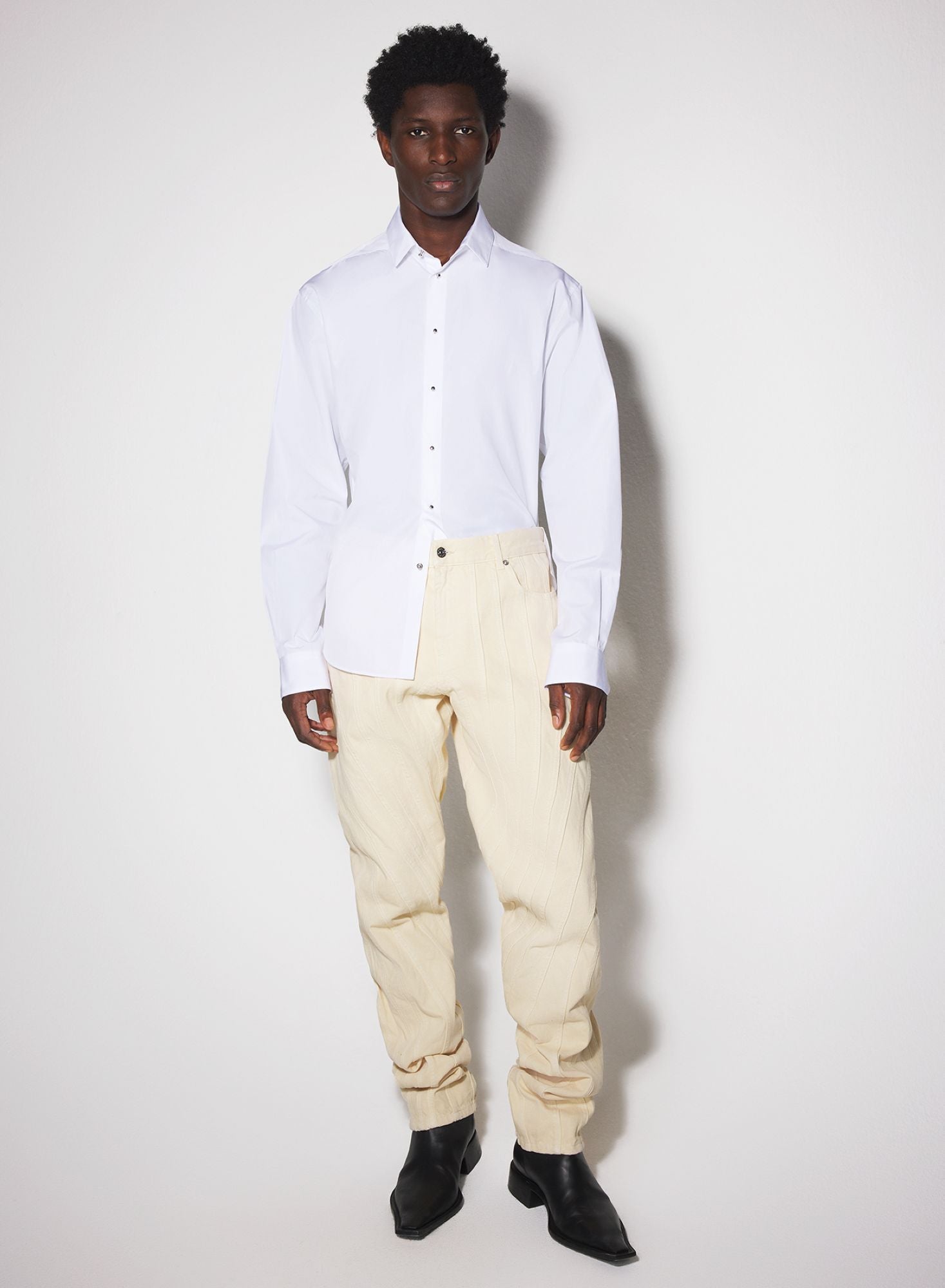 WHITE POPLIN SHIRT