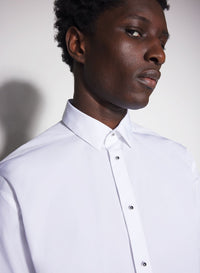 WHITE POPLIN SHIRT