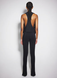 BLACK TAILORED VEST