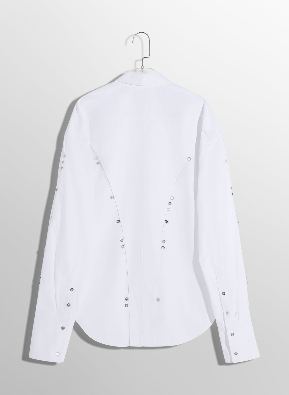 Chemise en popeline boutonnée - Blanc Optique
