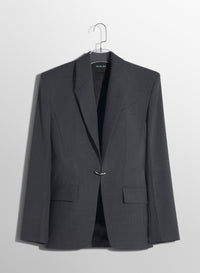 Veste tailored ajourée - Gris