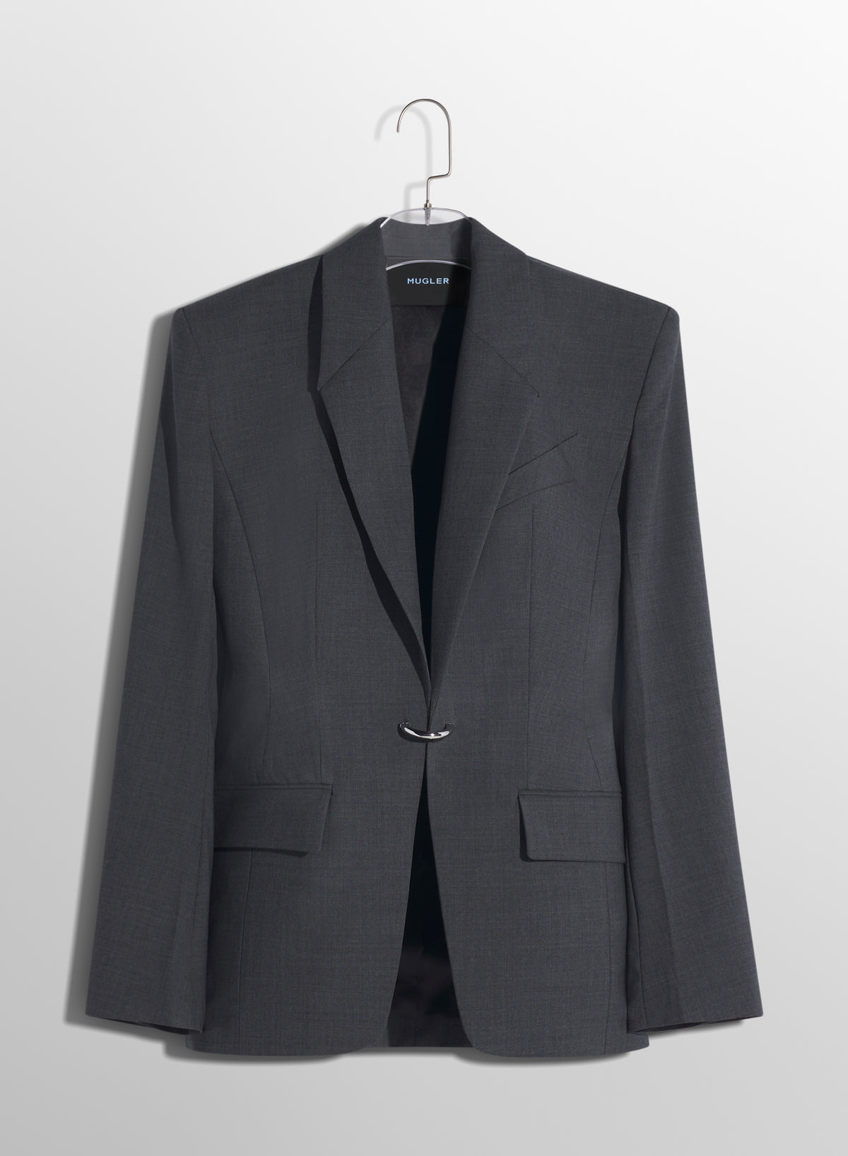Veste tailored ajourée - Gris