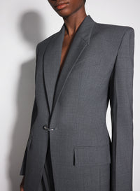 Veste tailored ajourée - Gris
