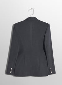 Veste tailored ajourée - Gris