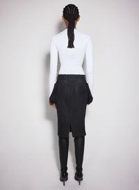 BLACK // black sculpting knit top