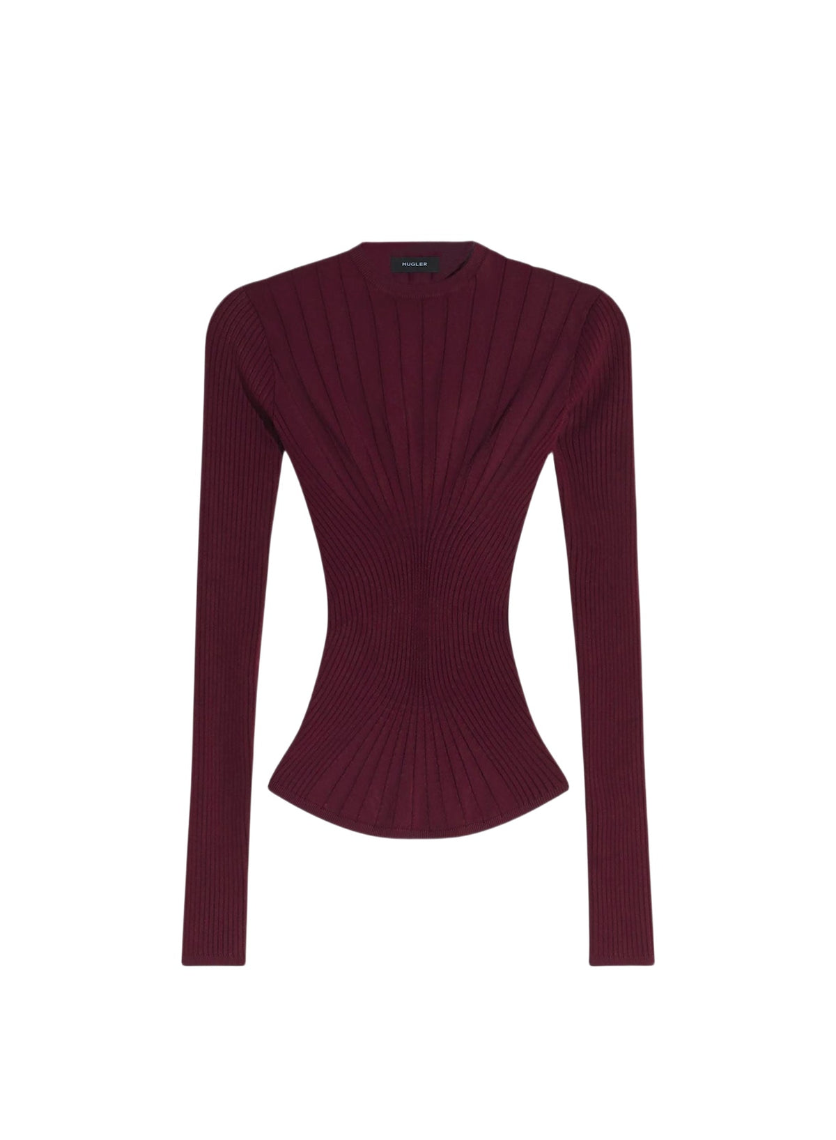 Fitted knitted top - Blood Red
